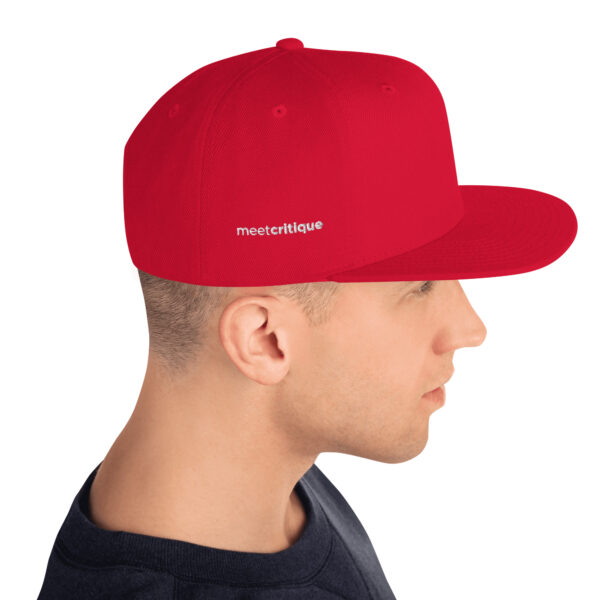 Offset embroidered / offset logo Snapback hat - Image 6