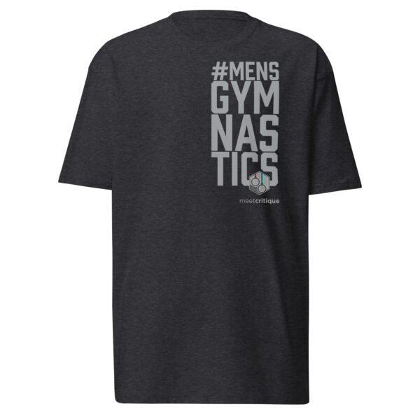 Adult #MENSGYMNASTICS premium heavyweight tee - Image 3