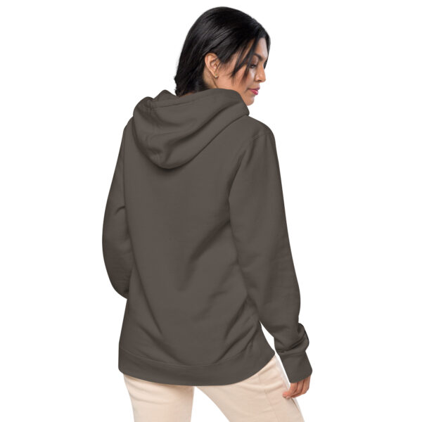 Unisex embroidered logo pigment-dyed hoodie - Image 3