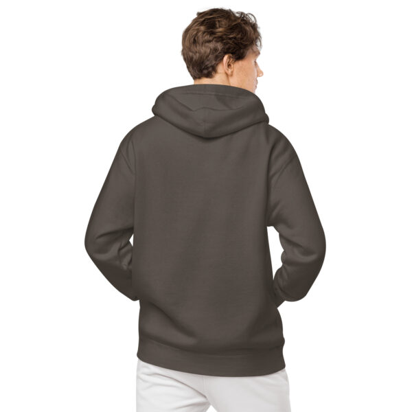 Unisex embroidered logo pigment-dyed hoodie - Image 8